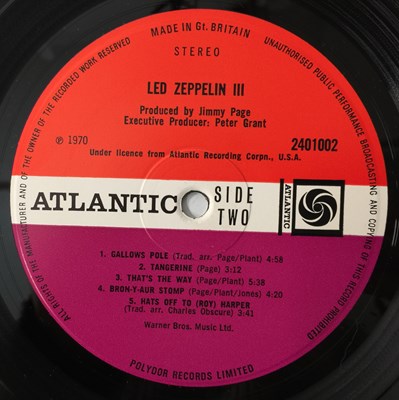 Lot 11 - LED ZEPPELIN - III LP (UK A6/ B5 - PLUM RED ATLANTIC - 2401002)