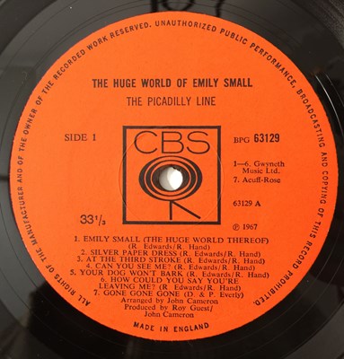 Lot 13 - THE PICADILLY LINE - THE HUGE WORLD OF EMILY SMALL LP (UK PSYCH - CBS BPG 63129)