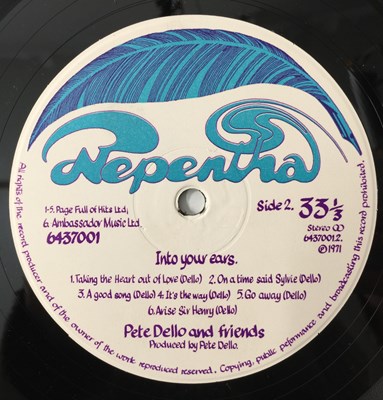Lot 14 - PETE DELLO AND FRIENDS - INTO YOUR EYES LP (UK ORIGINAL - NEPENTHA - 6437001)