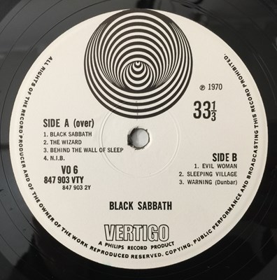 Lot 20 - BLACK SABBATH - S/T LP (UK 1ST PRESS - VERTIGO SWIRL - PHILIPS - VO6)