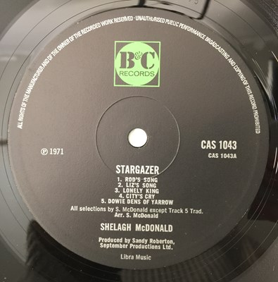 Lot 602 - SHELAGH MCDONALD - STARGAZER LP (UK FOLK - B&C RECORDS - CAS 1043)