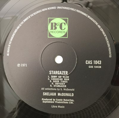 Lot 602 - SHELAGH MCDONALD - STARGAZER LP (UK FOLK - B&C RECORDS - CAS 1043)