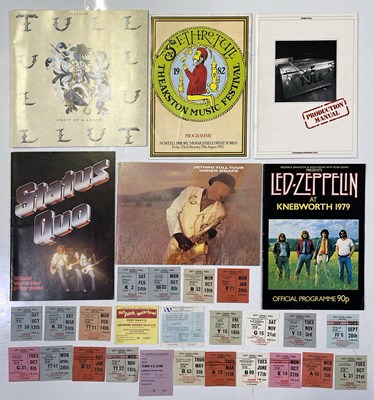 Lot 133 - PROGRAMMES AND TICKET STUBS C1970S INC THE CLASH / THIN LIZZY / MOTORHEAD.