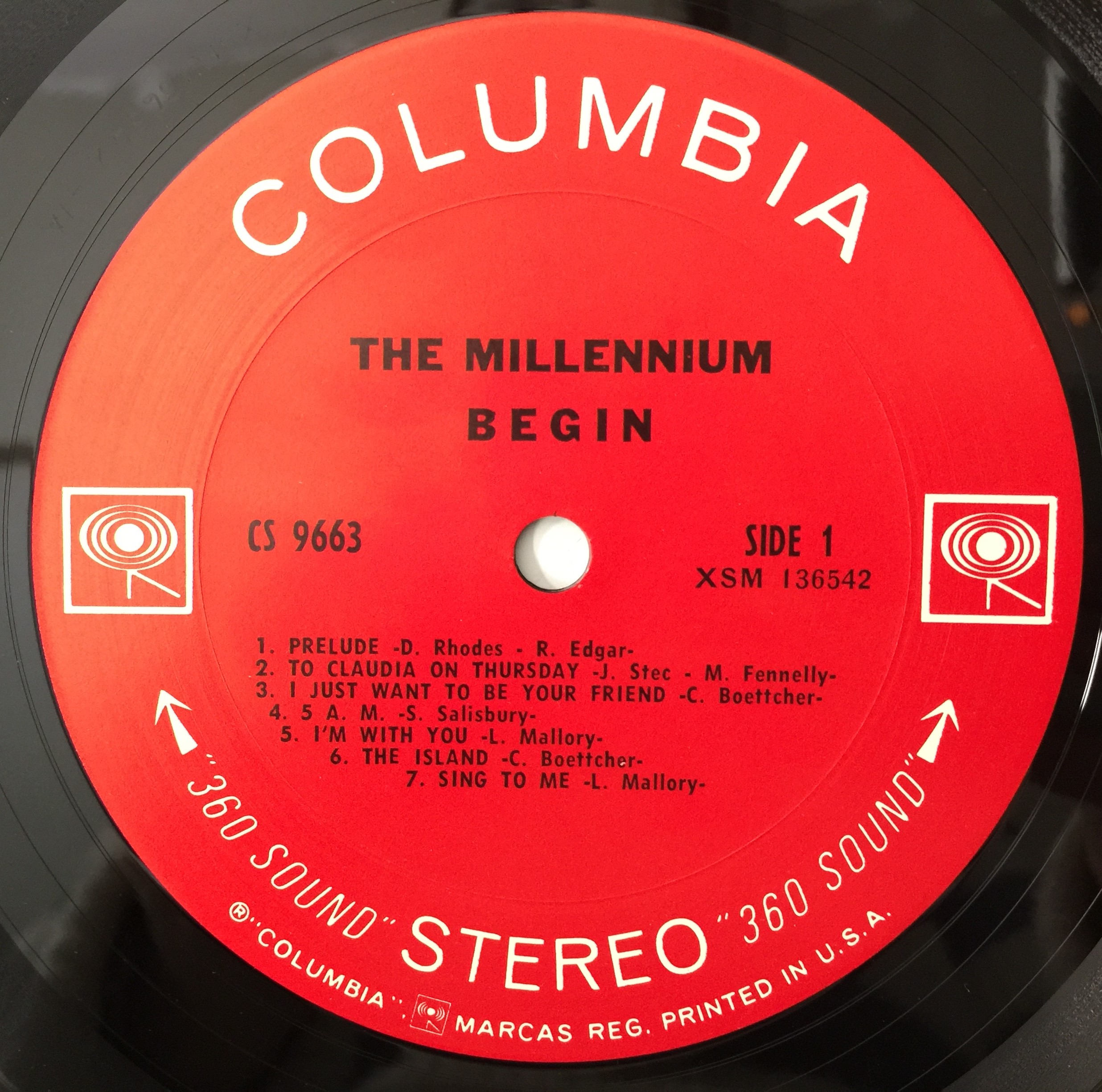 Lot 667 - THE MILLENNIUM - BEGIN LP (US ORIGINAL