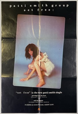 Lot 204 - PATTI SMITH - ORIGINAL SET FREE PROMOTIONAL POSTER.