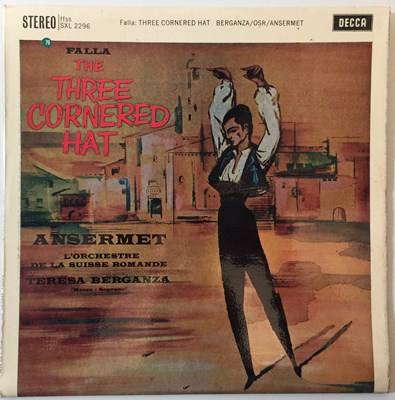 Lot 1217 - ANSERMET/BERGANZA - FALLA: THREE CORNERED HAT (DECCA ED1 LP SXL 2296)