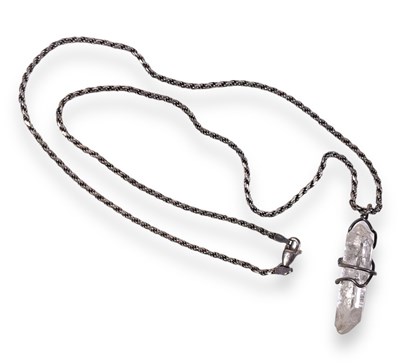 Lot 437 - JIMI HENDRIX - OWNED AND WORN QUARTZ NECKLACE.