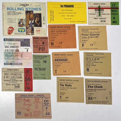 Lot 134 - CONCERT TICKET COLLECTION INCLUDING THE CLASH, 1981.