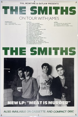 Lot 537 - THE SMITHS ON TOUR WITH JAMES BILLBOARD POSTER