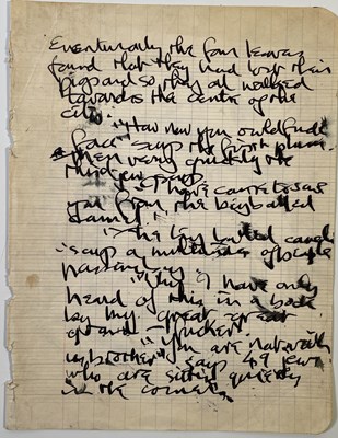 Lot 387 - JOHN LENNON & STUART SUTCLIFFE NONSENSE POEMS AND DRAWINGS.