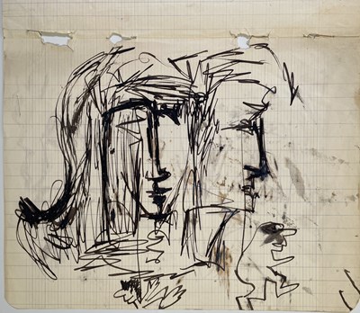 Lot 387 - JOHN LENNON & STUART SUTCLIFFE NONSENSE POEMS AND DRAWINGS.