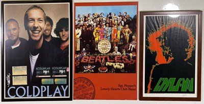 Lot 2270206 - POSTERS AND SHOP DISPLAY INC BOB DYLAN LIMITED EDITION / BEATLES.