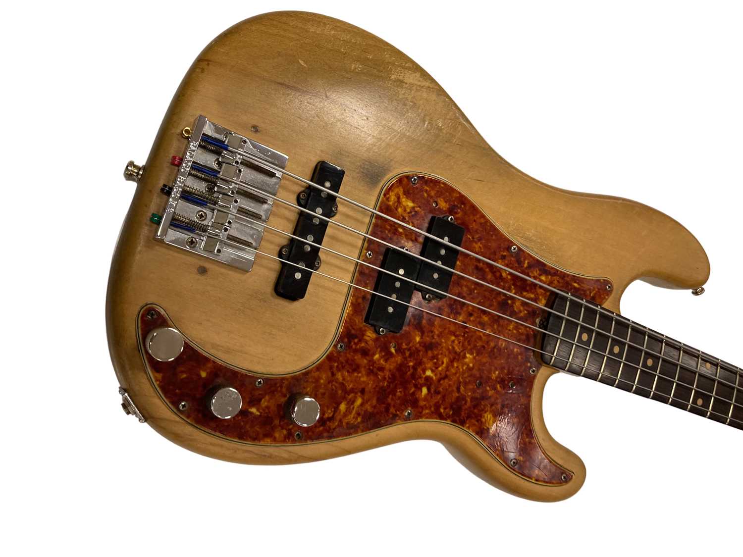 Lot 462 - 1960 FENDER PRECISION BASS USED BY COLIN GREENWOOD OF RADIOHEAD WHEN RECORDING FAKE PLASTIC TREES