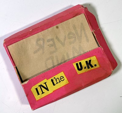 Lot 371 - THE SEX PISTOLS - ORIGINAL BOX OF 'NEVER MIND THE BOLLOCKS' TOILET ROLL.