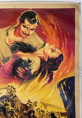 Lot 180 - GONE WITH THE WIND (1939) - AN ORIGINAL FRENCH GRANDE POSTER C 1953