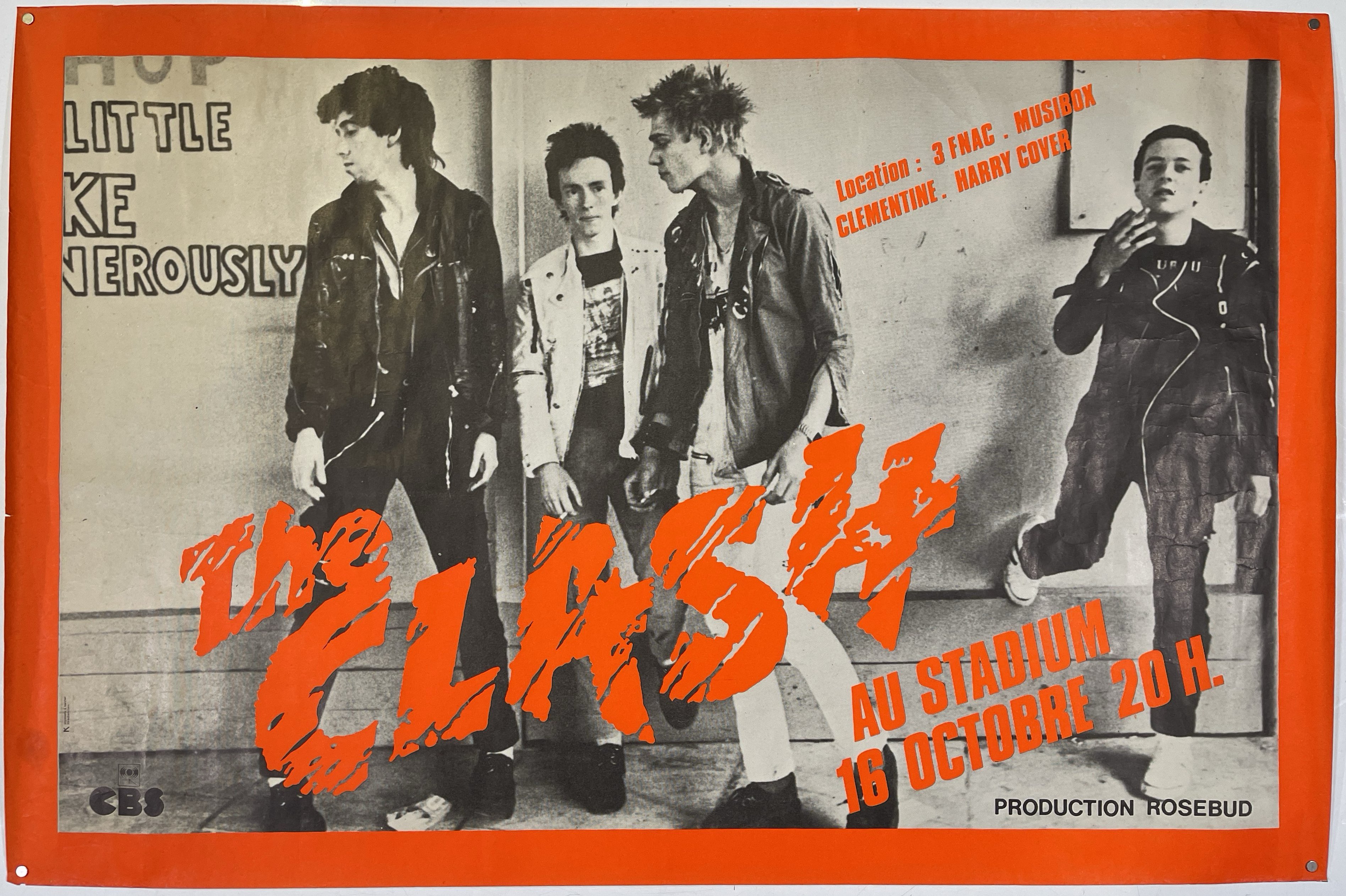Lot 35 - THE CLASH - ORIGINAL 1978 PARIS CONCERT