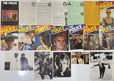 Lot 49 - STING / THE POLICE - POLICE FILES AND PHOTOS.