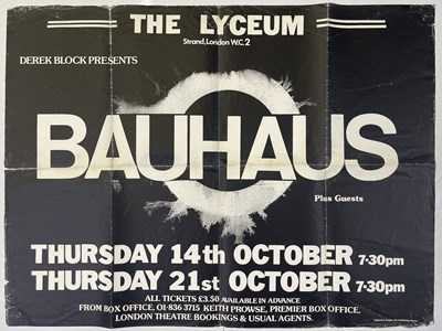 Lot 211 - BAUHAUS CONCERT POSTER, 1984.