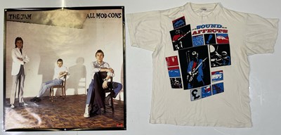 Lot 459 - THE JAM - ORIGINAL 'ALL MOD CONS' US PROMOTIONAL POSTER AND SOUND AFFECTS T-SHIRT.