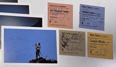 Lot 272 - SIGNED CONCERT PROGRAMMES AND TICKETS INC TALK TALK/SIMPLE MINDS/THOMAS DOLBY.