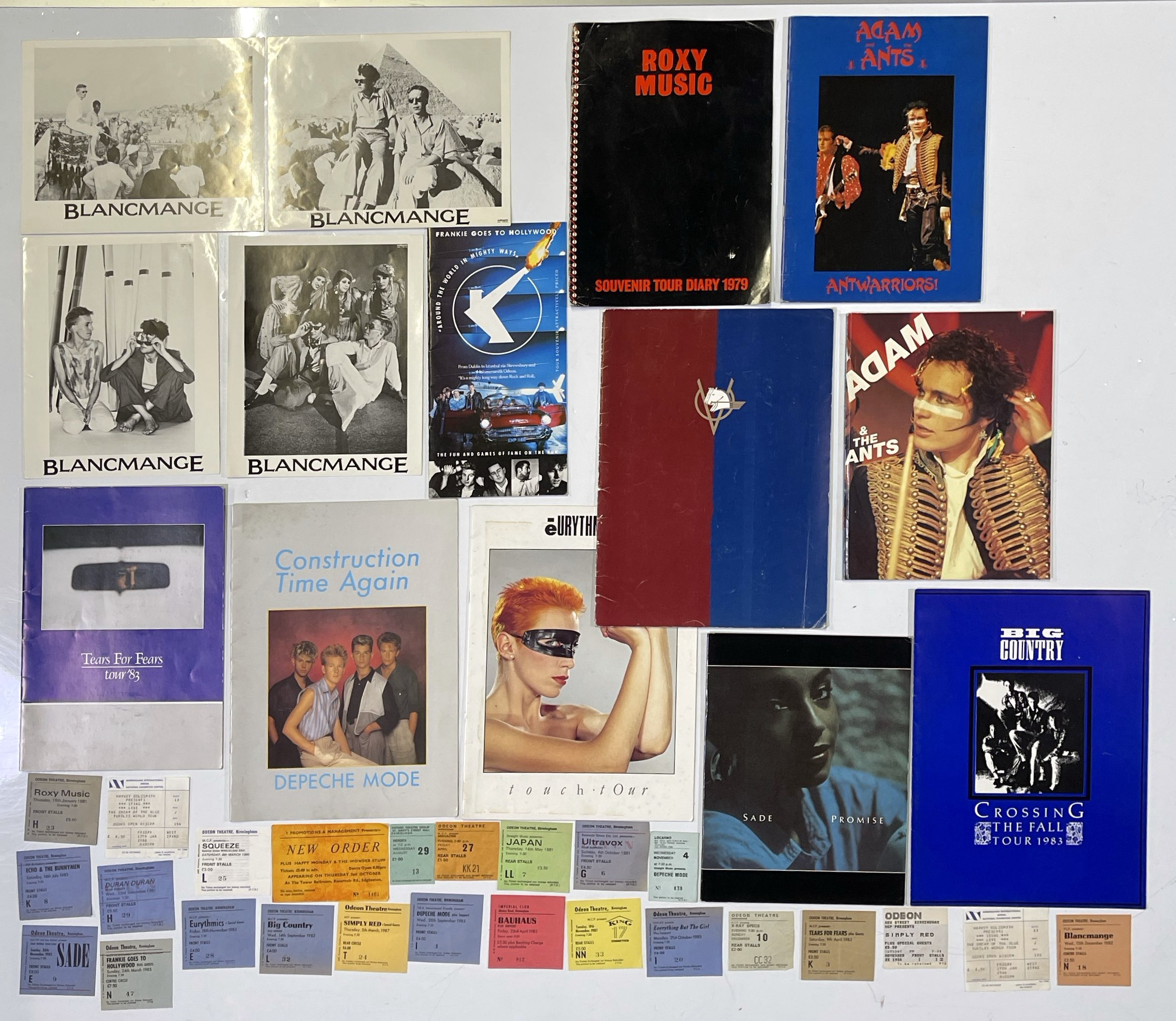 Lot 112 - 1980S CONCERT PROGRAMMES AND TICKETS INC NEW