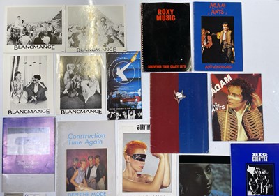 Lot 112 - 1980S CONCERT PROGRAMMES AND TICKETS INC NEW ORDER.