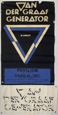 Lot 278 - VAN DER GRAFF GENERATOR - SIGNED 1975 CONCERT POSTER.