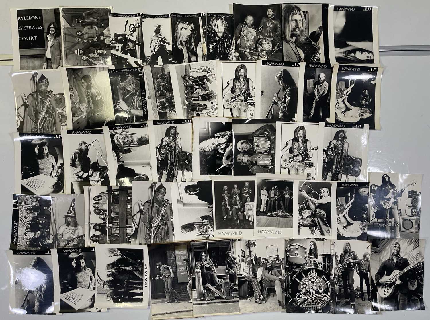 Lot 160 - HAWKWIND - PRESS AND PROMO PHOTO COLLECTION.