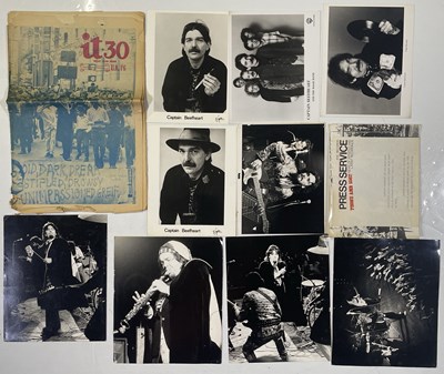 Lot 161 - CAPTAIN BEEFHEART - ORIGINAL PRESS AND PROMO PHOTOS AND A SIGNED COPY OF 'INTERNATIONAL TIMES'