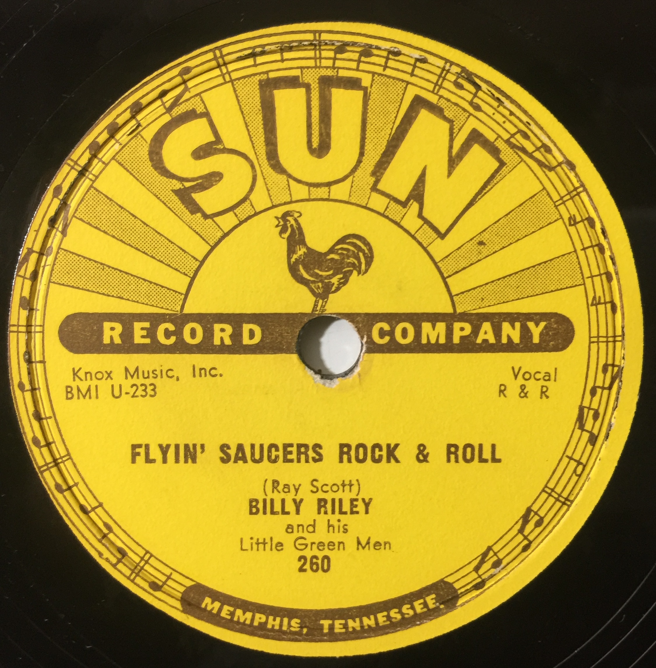 Lot 6 Billy Riley Flyin' Saucers Rock & Roll 78