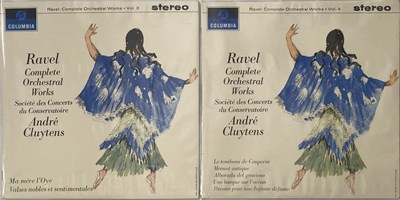 Lot 818 - ANDRE CLUYTENS - RAVEL: COMPLETE ORCHESTRAL WORKS VOLS 3 & 4 LPs (UK STEREO SAX 2478/ 79)