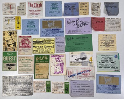 Lot 136 - THE CLASH / BOWIE AND MORE - TICKET COLLECTION.