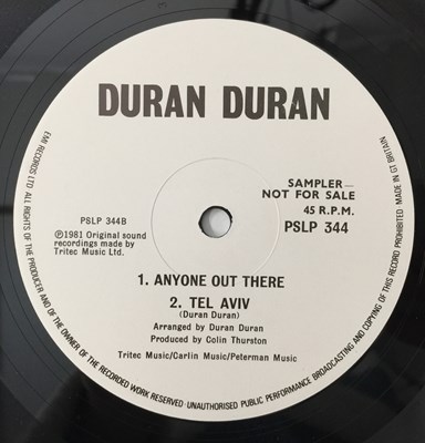 Lot 772 - DURAN DURAN - SOUND OF THUNDER LP (PSLP 344 - 1981 UK PROMO)