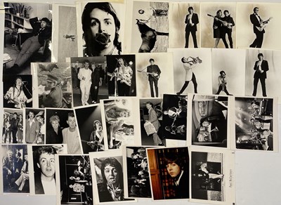 Lot 395 - THE BEATLES - PAUL MCCARTNEY PHOTOGRAPHS INC LINDA MCCARTNEY STAMPED.