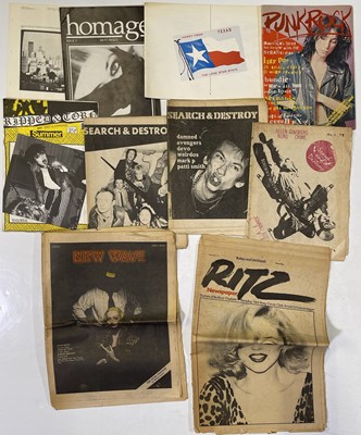 Lot 553 - PUNK FANZINES / NEWSPAPERS INC SEARCH AND DESTROY.