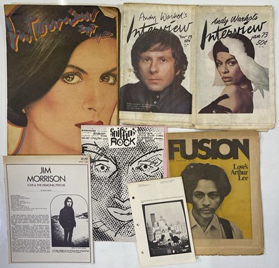 Lot 97 - MAGAZINES AND PAPERS INC ANDY WARHOL'S 'INTERVIEW'.