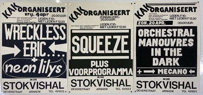 Lot 227 - 1970S/80S DUTCH CONCERT POSTERS NC SQUEEZE/WRECKLESS ERIC / OMD.