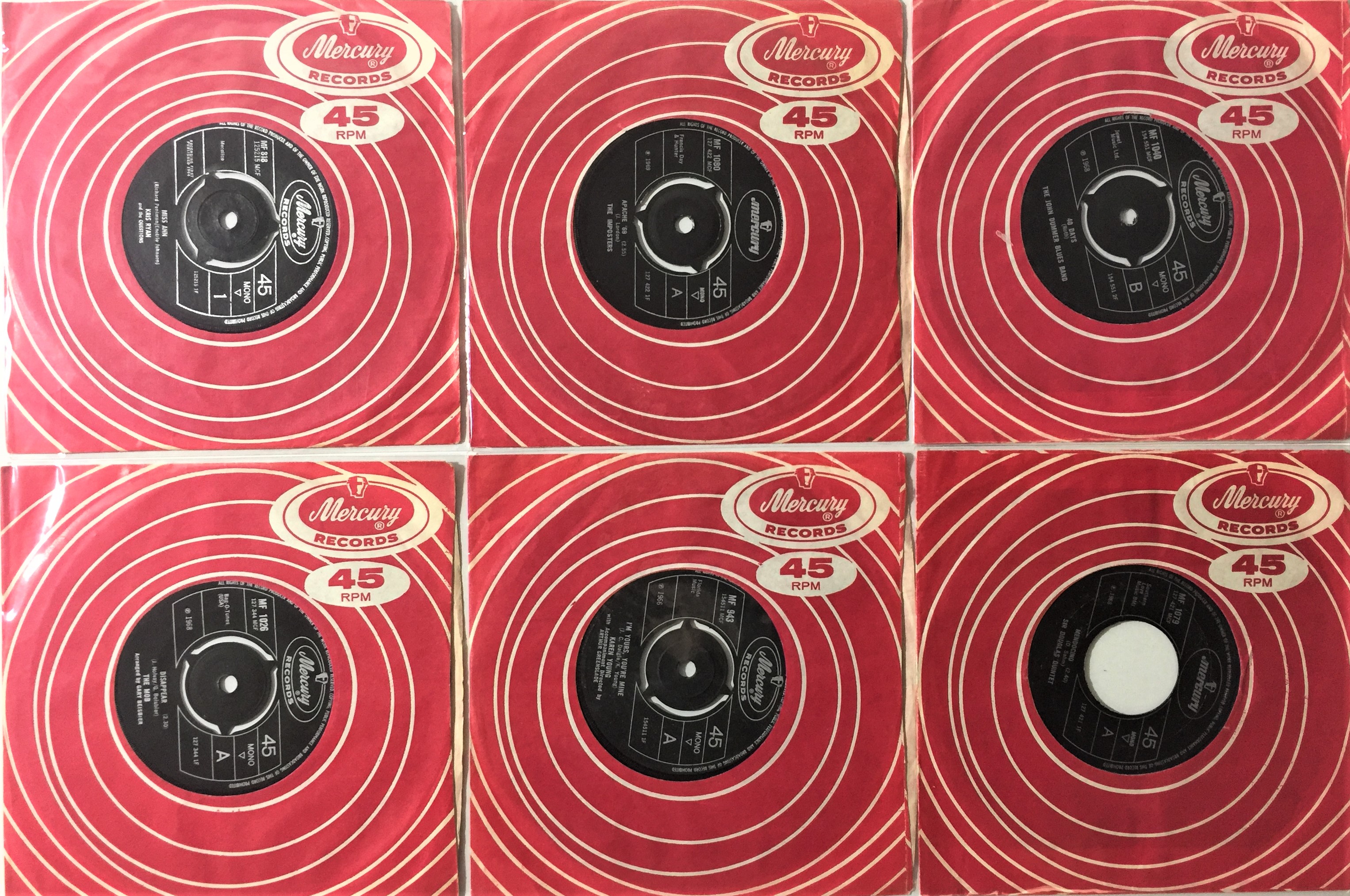 Lot 53 - MERCURY RECORDS - 60s 7