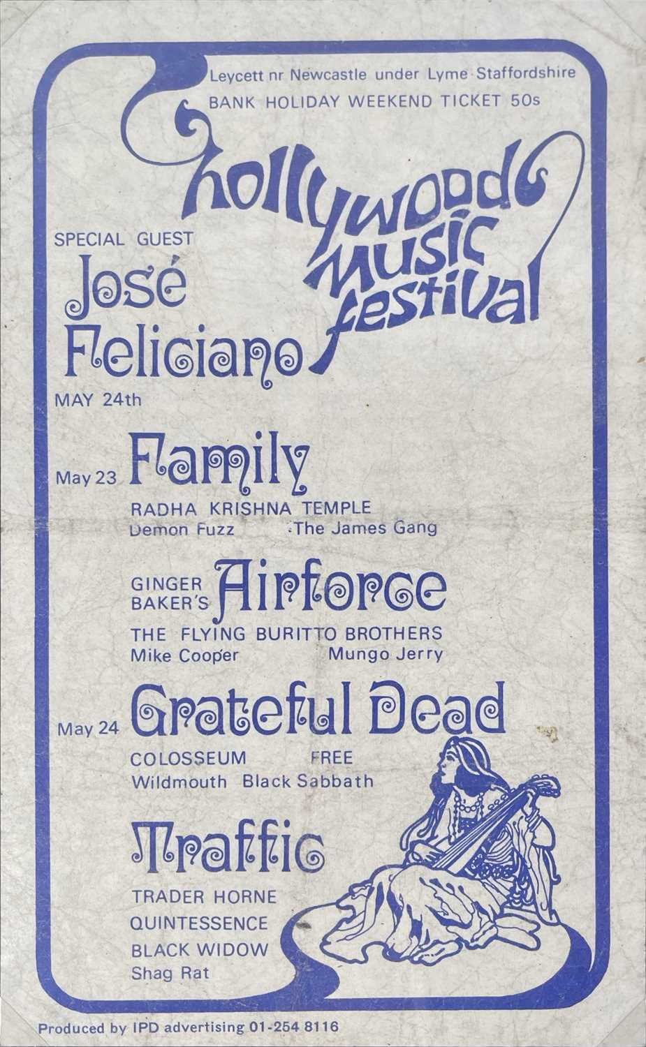 Lot 129 - HOLLYWOOD MUSIC FESTIVAL 1970 - ORIGINAL