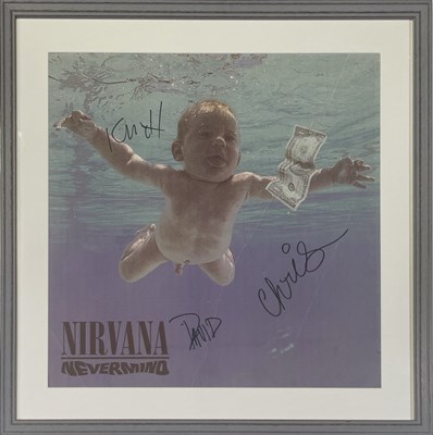 Lot 586 - NIRVANA - A FULLY SIGNED 'NEVERMIND' SHOP DISPLAY.