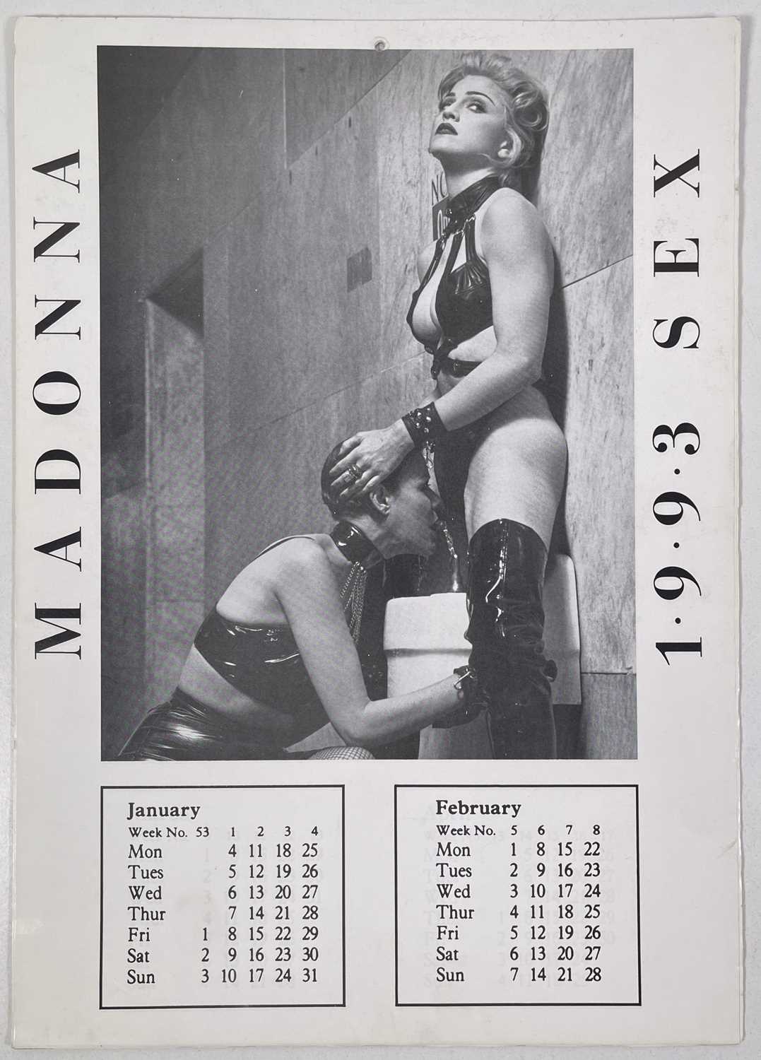 sex photo calender Lot 57 - MADONNA - PROOF 'SEX' CALENDAR.