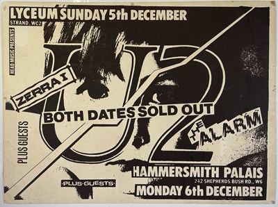 Lot 231 - U2 - ORIGINAL 1982 CONCERT POSTER.