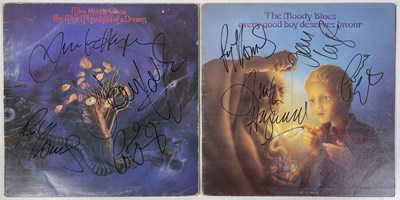 Lot 284 - THE MOODY BLUES - TWO FULLY SIGNED LPS.