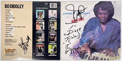 Lot 278 - JAMES BROWN / BO DIDDLEY - SIGNED LPS.