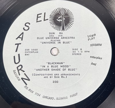 Lot 27 - SUN RA - UNIVERSE IN BLUE LP (ORIGINAL PRESSING - EL SATURN ESR 200)