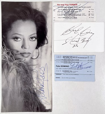 Lot 289 - SOUL STARS SIGNED - TINA TURNER / DIANA ROSS AND MORE.