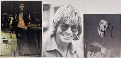 Lot 291 - CLASSIC ROCK AUTOGRAPHS - JIMMY PAGE / JOHN DENVER /  LOU REED.