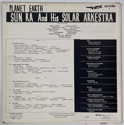 Lot 31 - SUN RA AND HIS SOLAR ARKESTRA - VISTS PLANET EARTH LP (SATURN No. 9956-11)