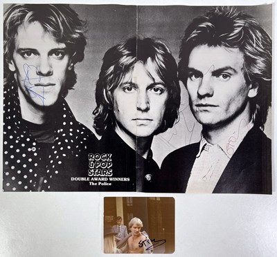 Lot 293 - STING / THE POLICE - SIGNED ITEMS.