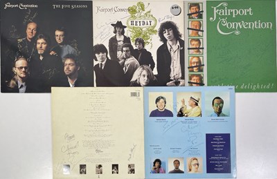 Lot 434 - FAIRPORT CONVENTION - SIGNED RECORDS.